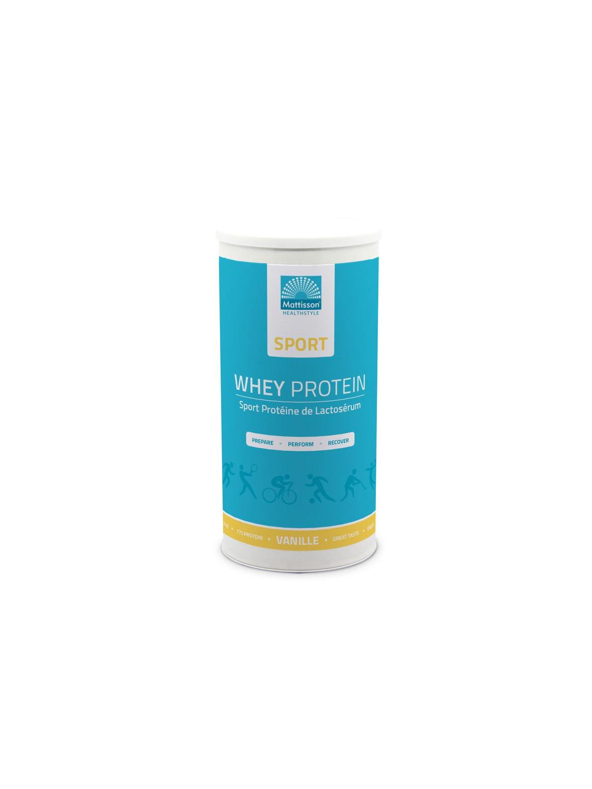 Sport wei whey proteine concentraat vanille