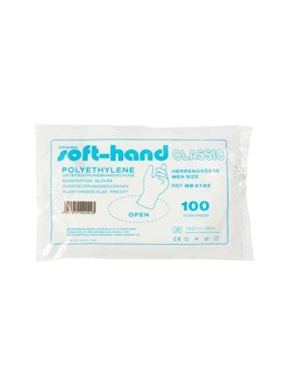 Onderzoekshandschoen soft polyester heren