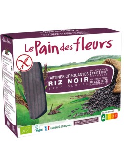 Zwarte rijst crackers bio