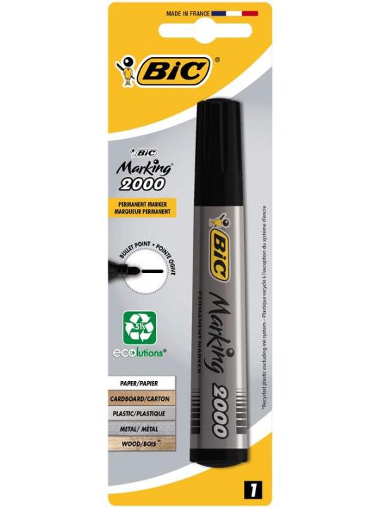 Permanent marker zwart blister