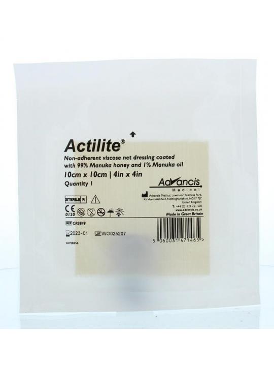 Actilite manuka non adhesive 10 x 10