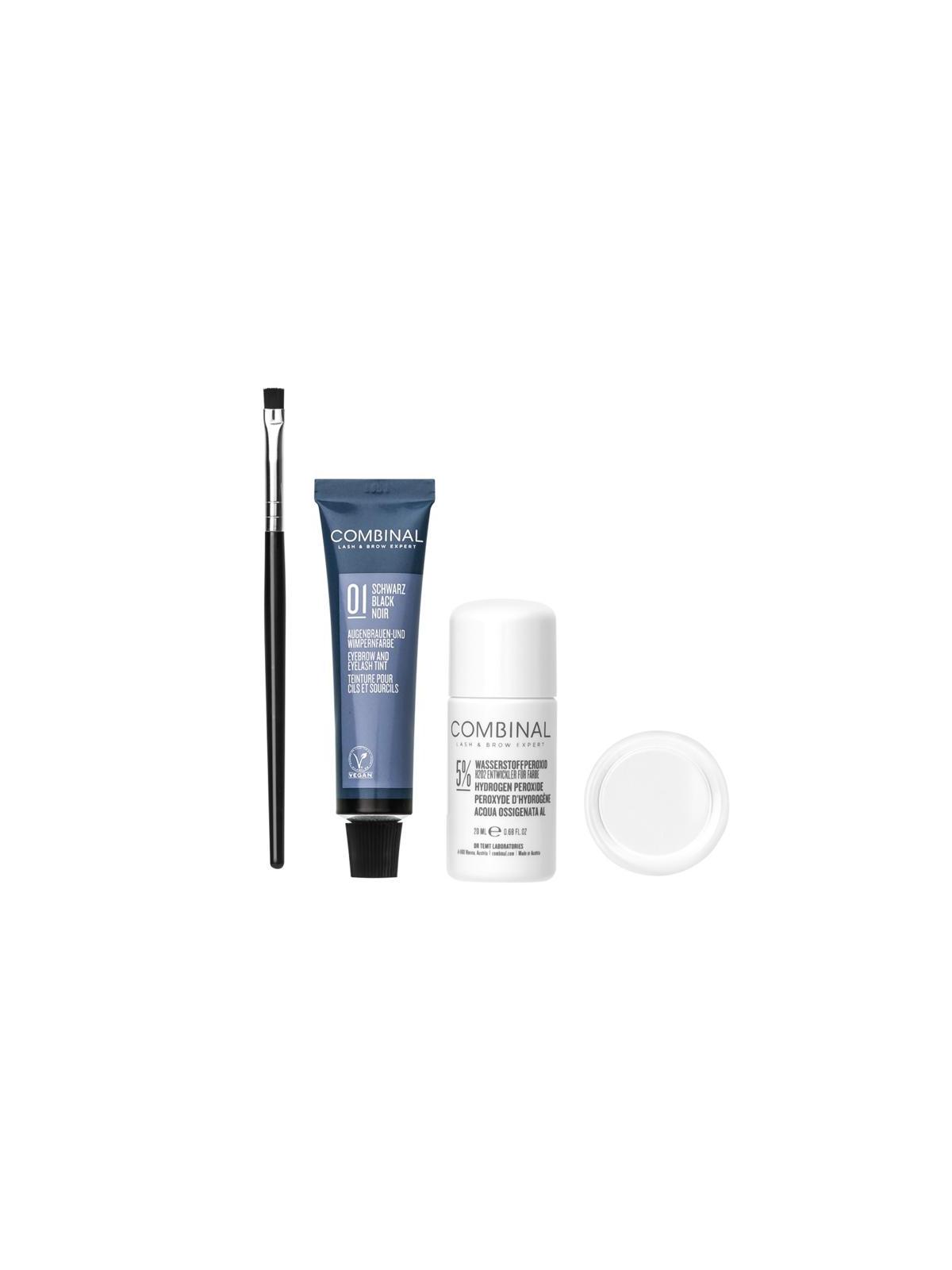 Wenkbrauwen wimperverf kit zwart