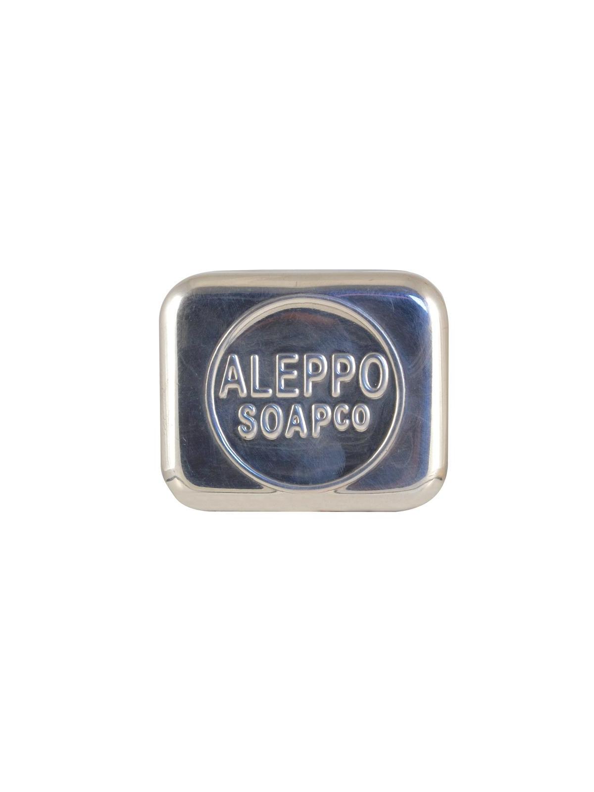 Zeepdoos aluminium leeg voor Aleppo zeep