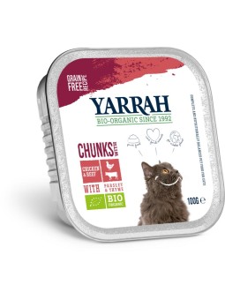 Kattenvoer chunks met kip en rund bio