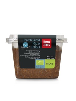 Brown rice ongepasteuriseerd 25% minder zout bio