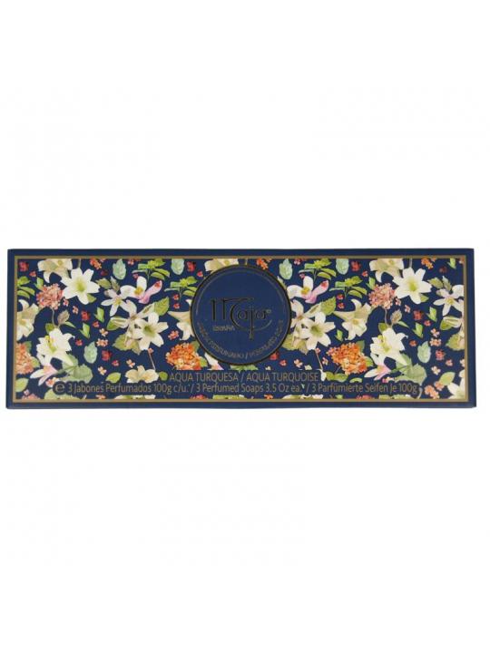 Aqua Turquesa zeep geschenkverpakking 3 x 100g