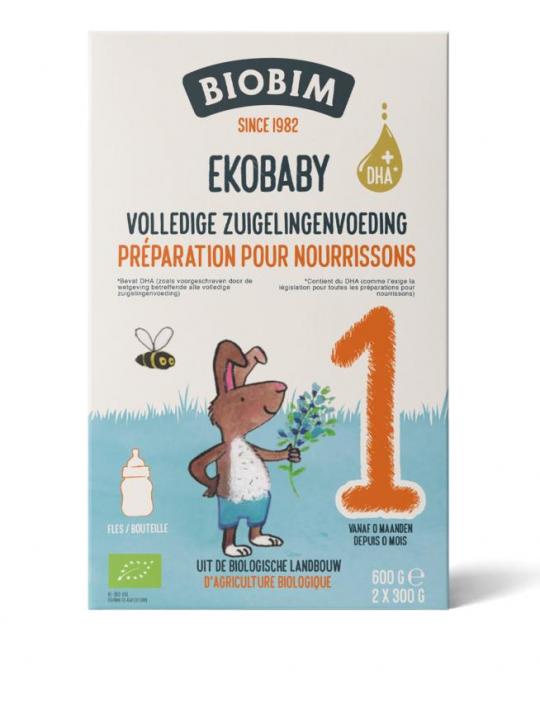 Ekobaby 1 volledige zuigelingenvoeding 0+ mnd bio