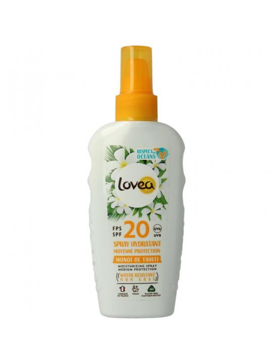 Moisturizing spray medium protection SPF20