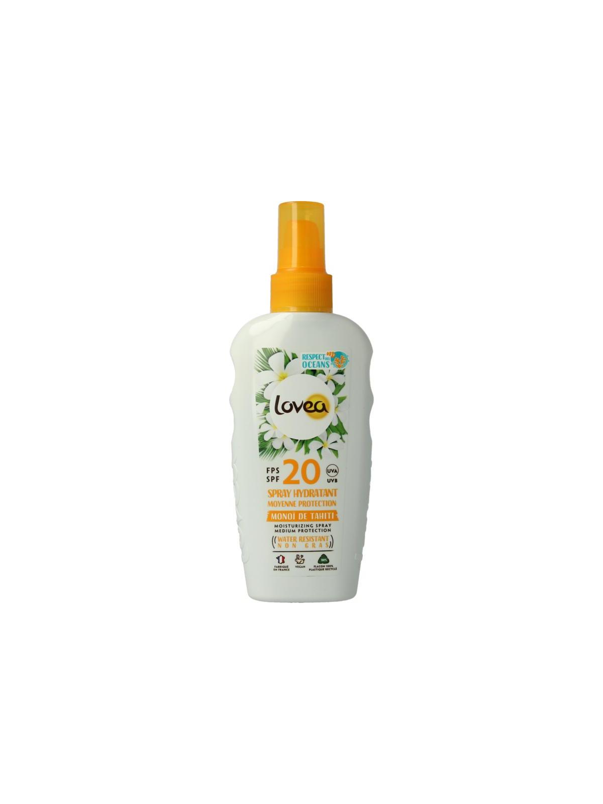 Moisturizing spray medium protection SPF20