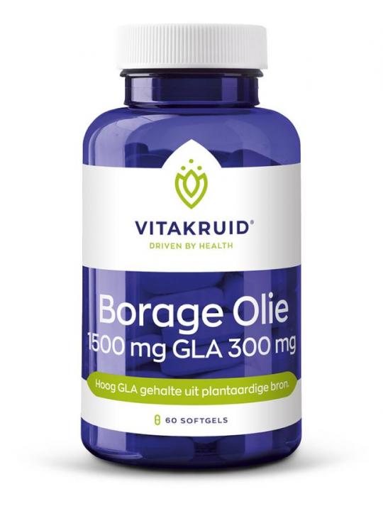 Borage Olie 1500 mg GLA 300 mg