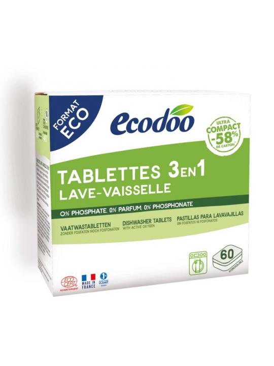 Vaatwas tabletten 3-in-1 geconcentreerd XL bio