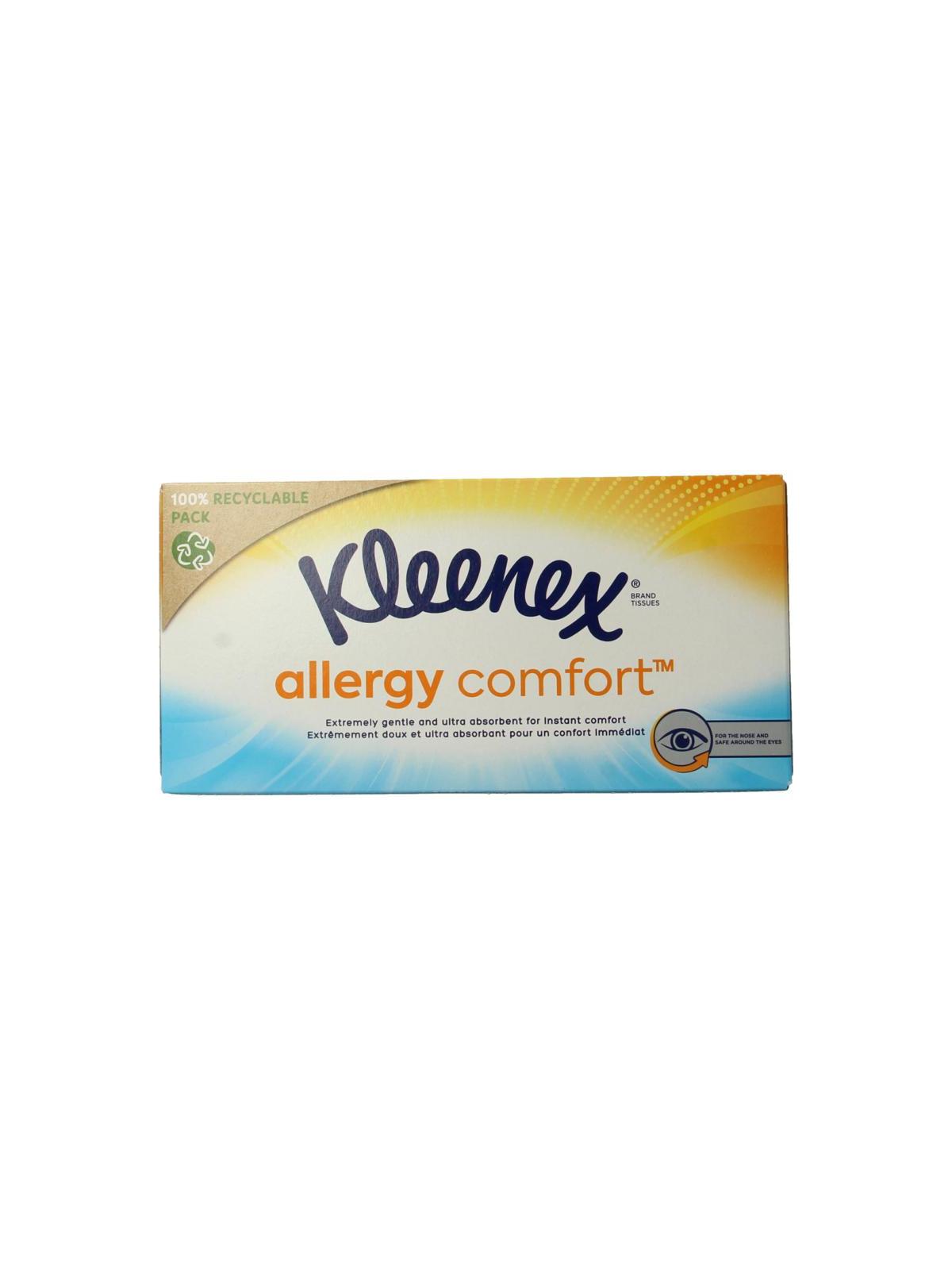 Allergy comfort tissue