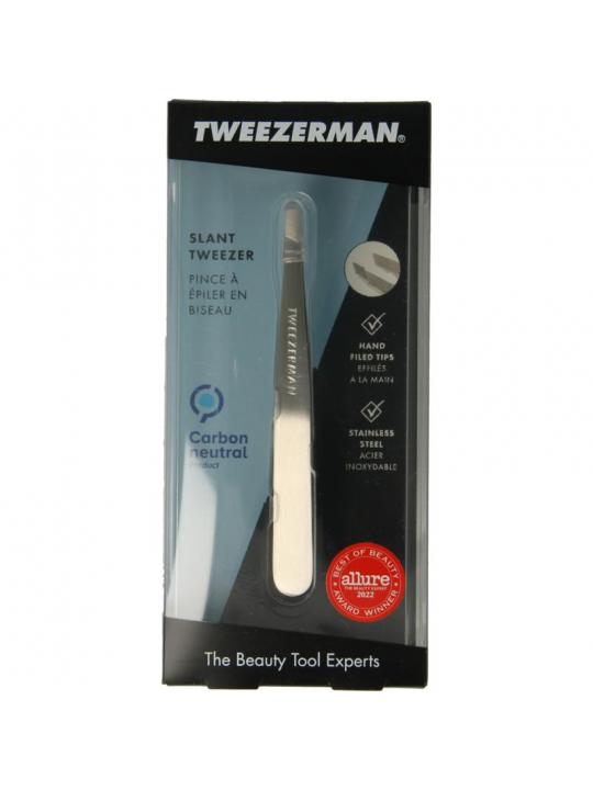 Slant tweezer klassiek stainless steel