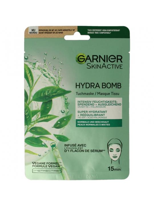 SkinActive tissuemasker hydra bomb groene thee