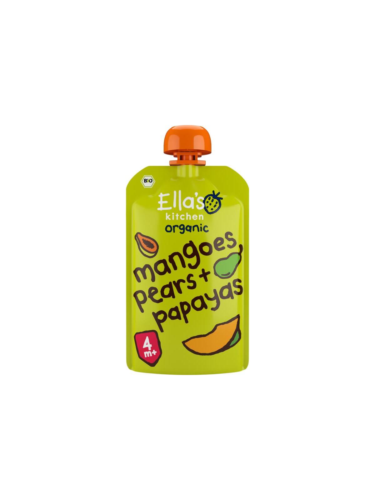 Mangoes pears & papayas knijpzakje 4+ maanden bio