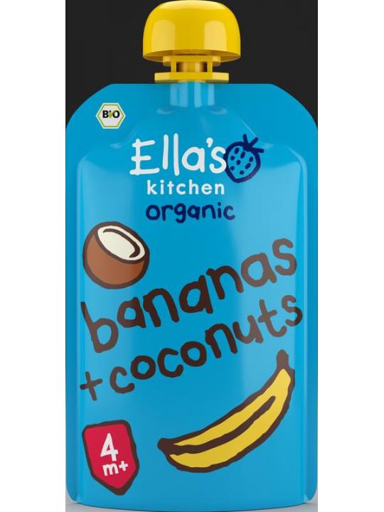 Bananas & coconut knijpzakje 4+ maanden bio