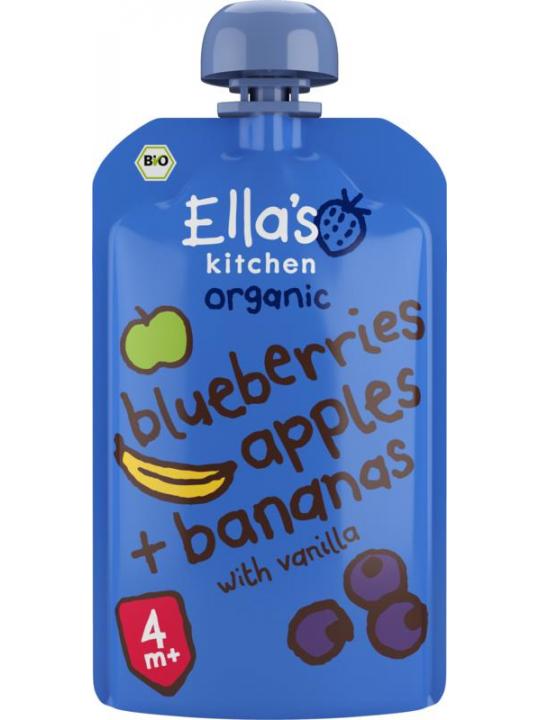 Blueberries apples & bananas & vanille 4+ mnd bio