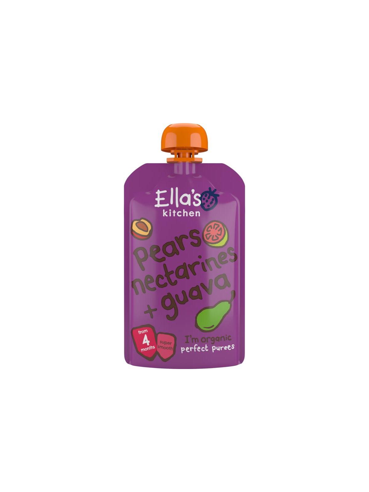 Pears nectarines & guava 4+ knijpzakje bio