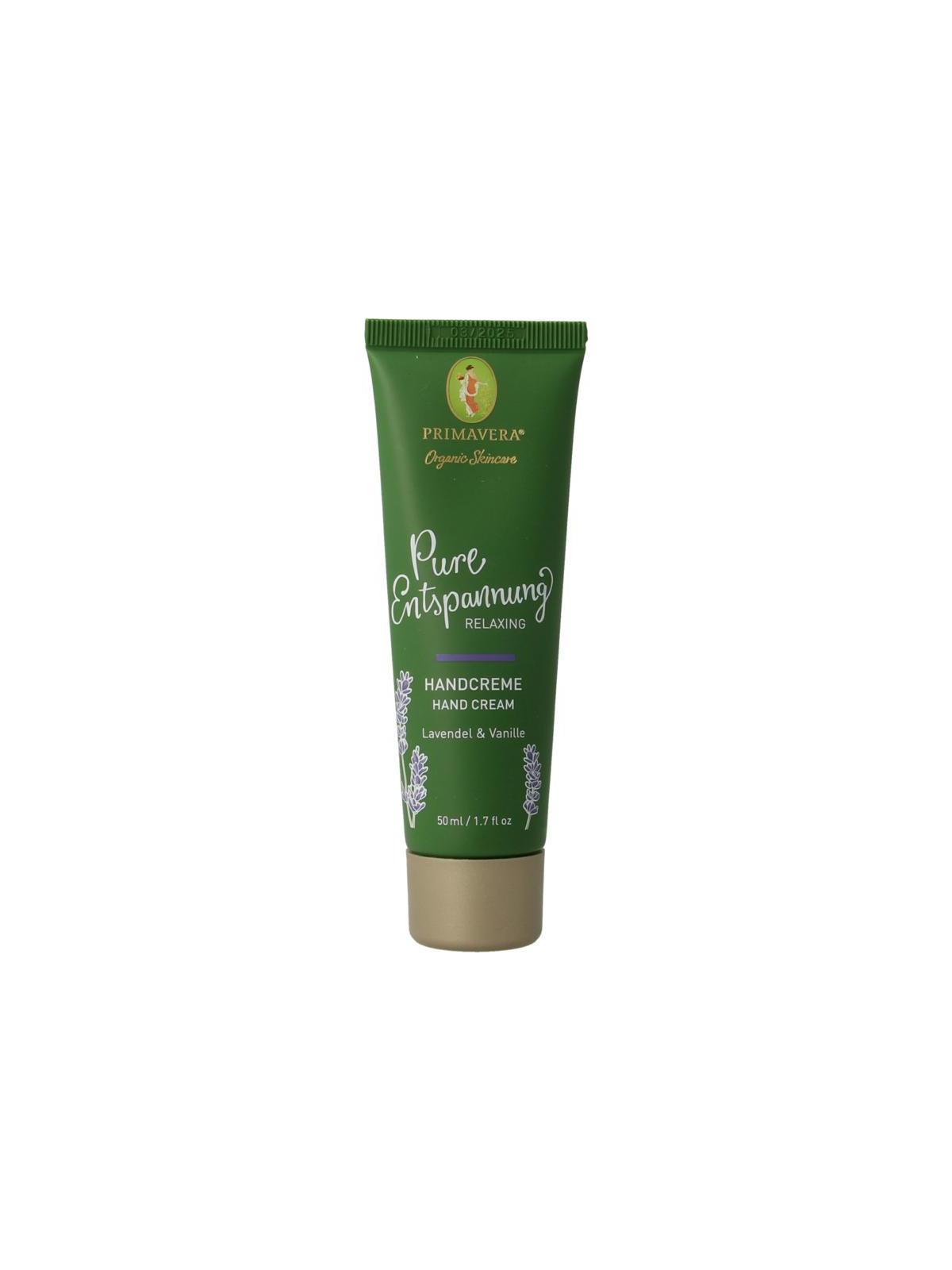 Relaxing hand cream