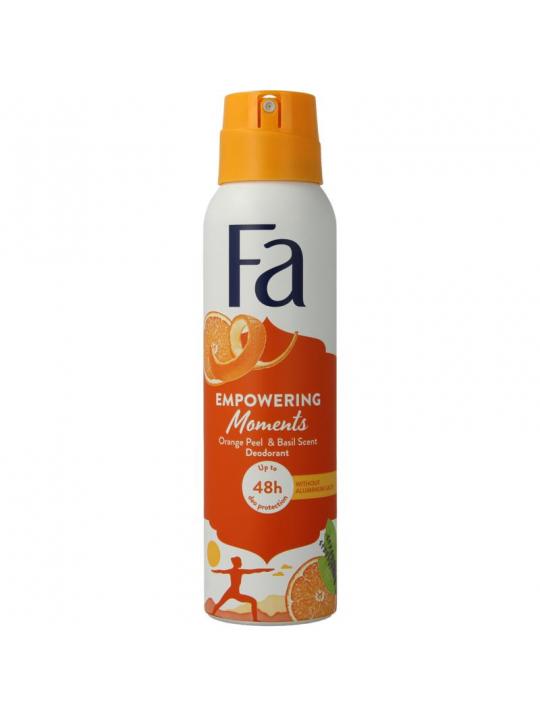 Deodorant spray empowering moments