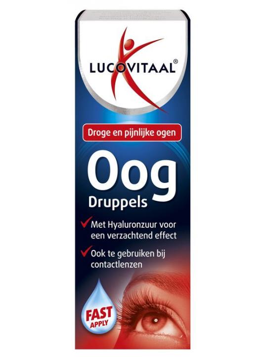 Oogdruppels droge pijnlijke ogen