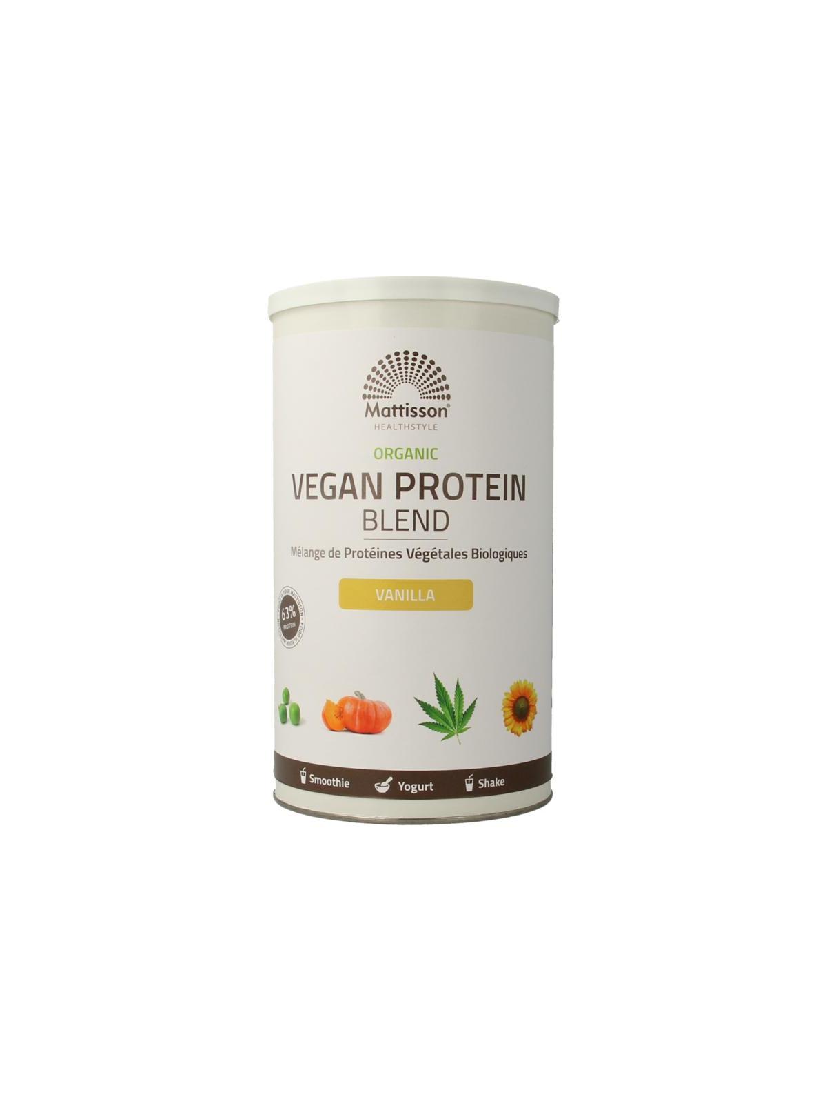 Organic vegan protein blend vanilla