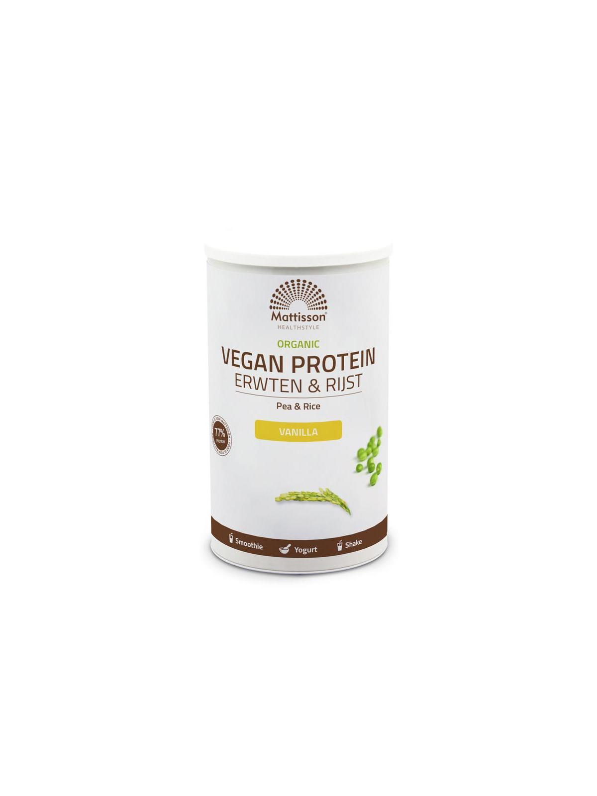 Vegan protein erwten & rijst vanille bio