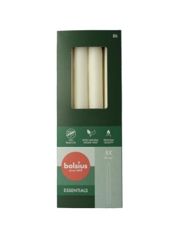 Dinerkaarsen 230/20 cloudy white