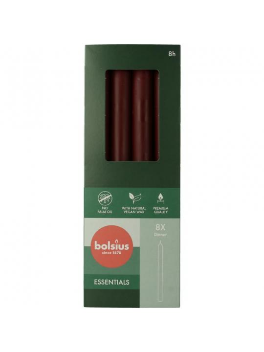 Dinerkaarsen 230/20 velvet red