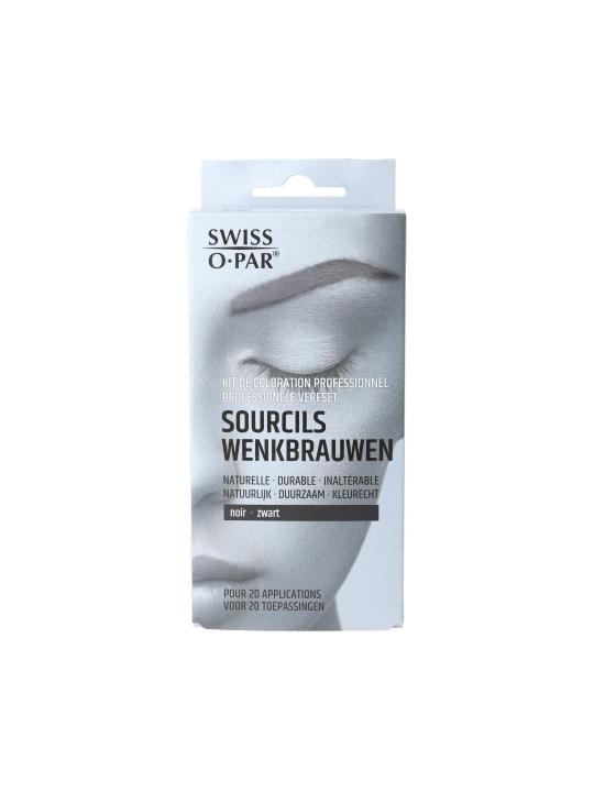 Professionele verfset wenkbrauwen zwart