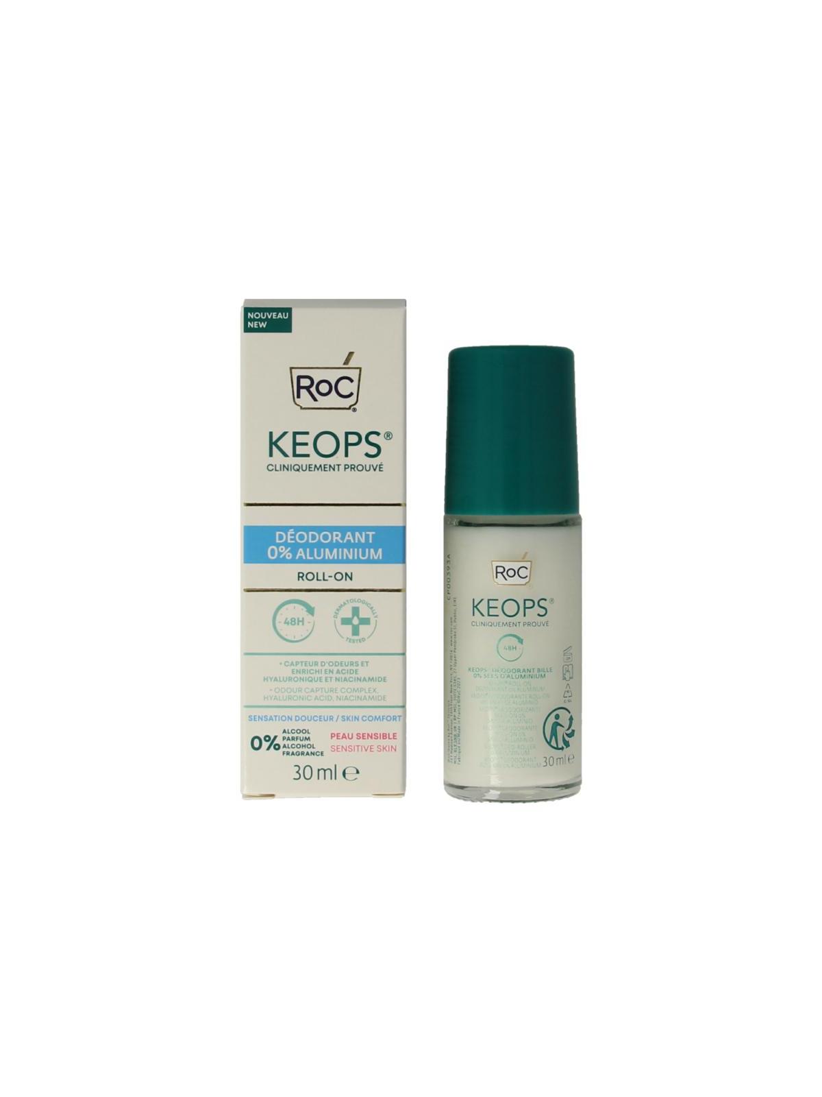 Keops deodorant roll-on 0% aluminium