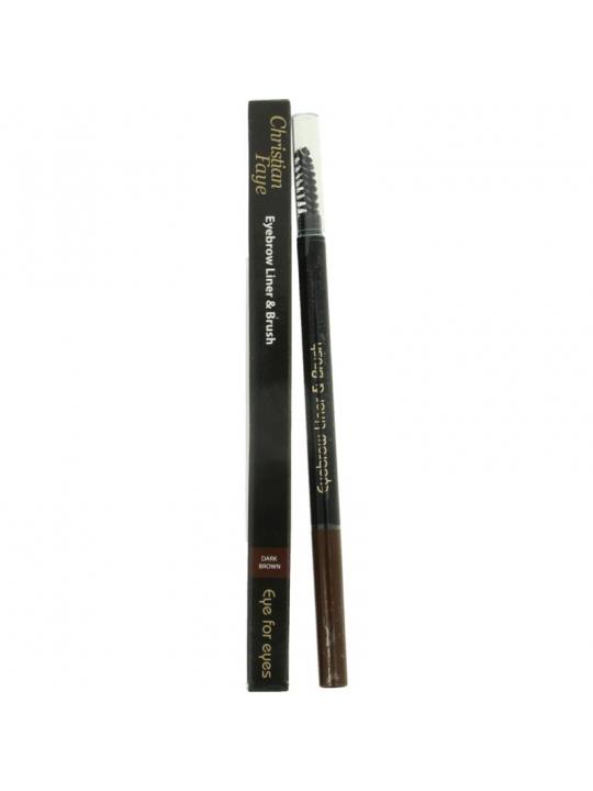 Eyebrow liner & brush dark brown