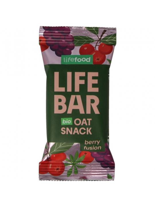 Lifebar oatsnack berry fusion bio