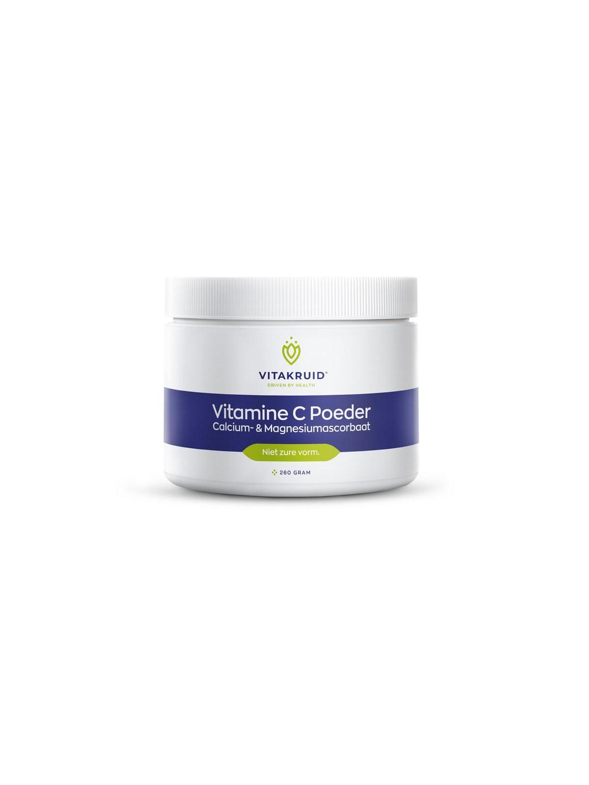 Vitamine C poeder calcium- & magnesiumascorbaat