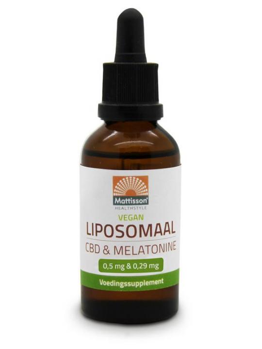 Vegan liposomaal CBD 0,5mg & melatonine 0,29mg