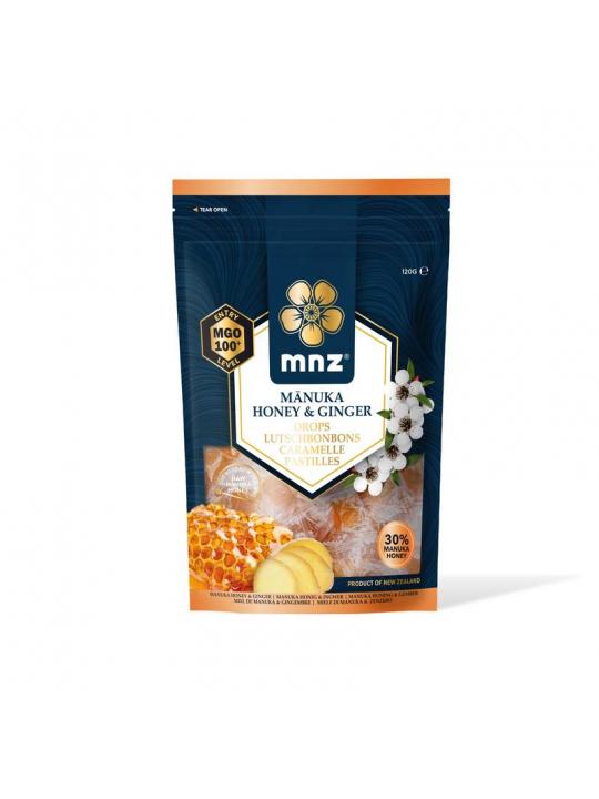 Manuka Honing MGO 100+ pastilles gember