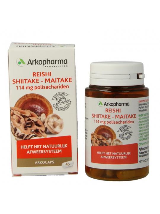 Reishi shiitake maitake bio