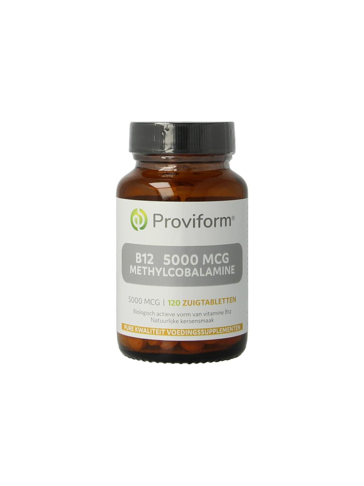 Vitamine B12 5000mcg methylcobalamine