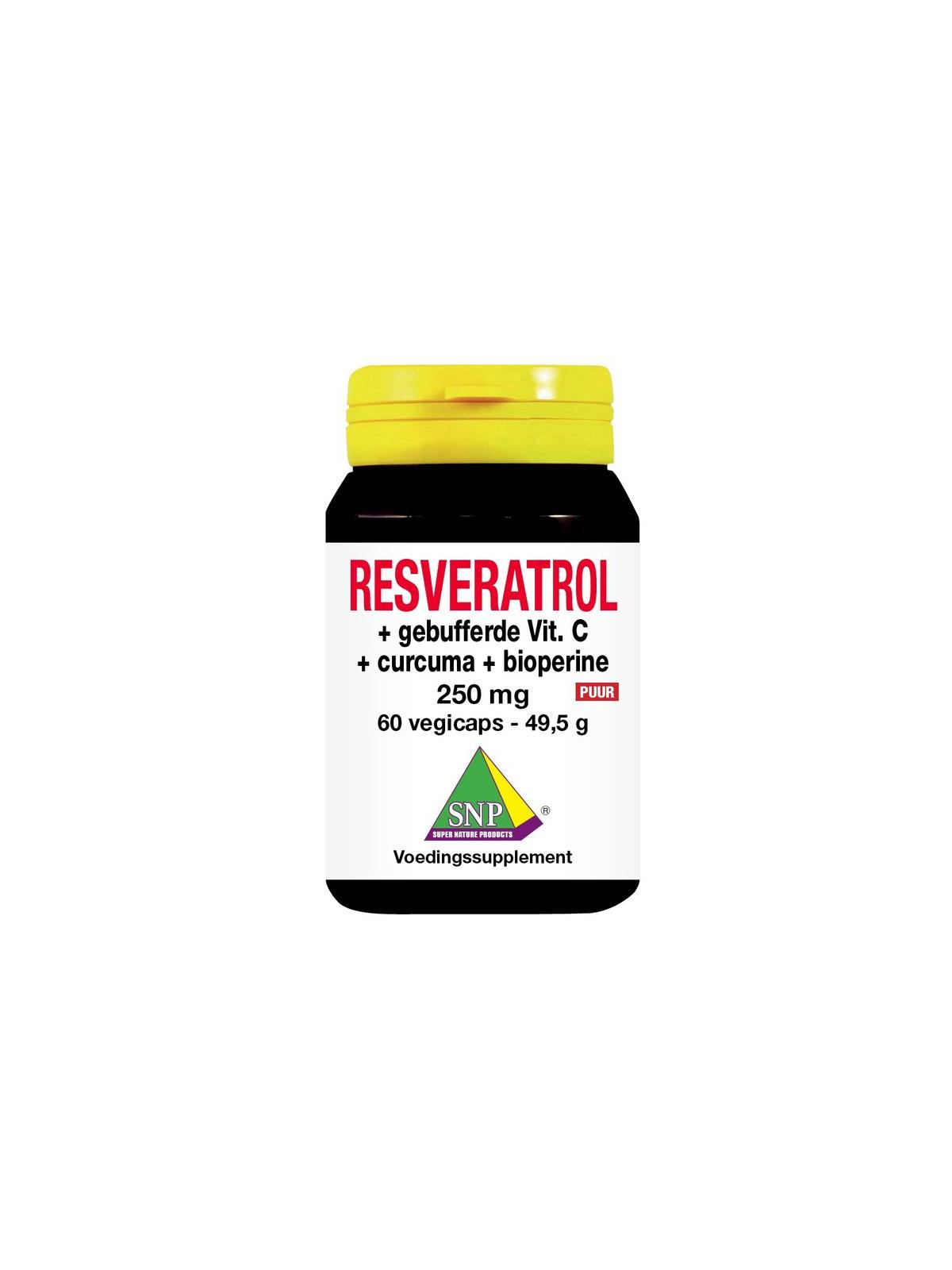 Resveratrol curcuma gebufferd vit C bioperine puur