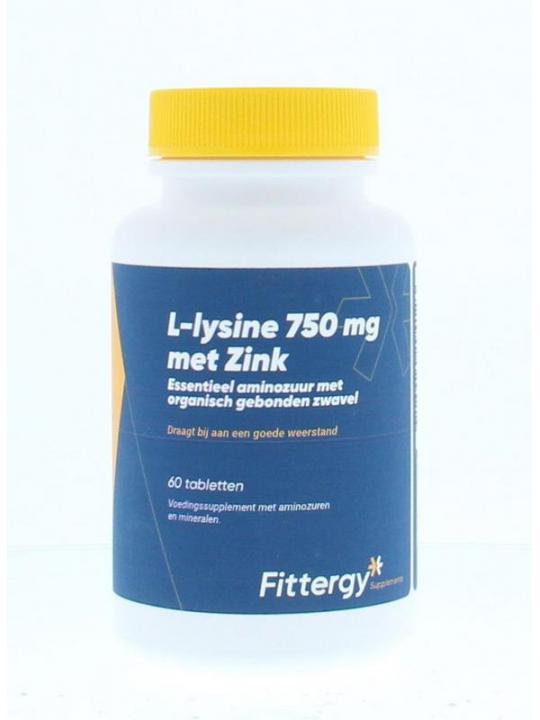 L-Lysine 750mg met zink