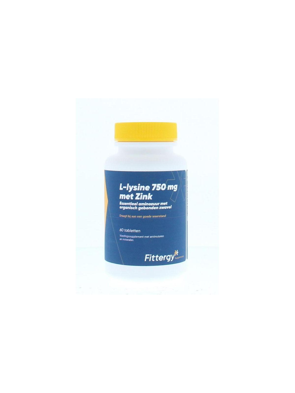 L-Lysine 750mg met zink