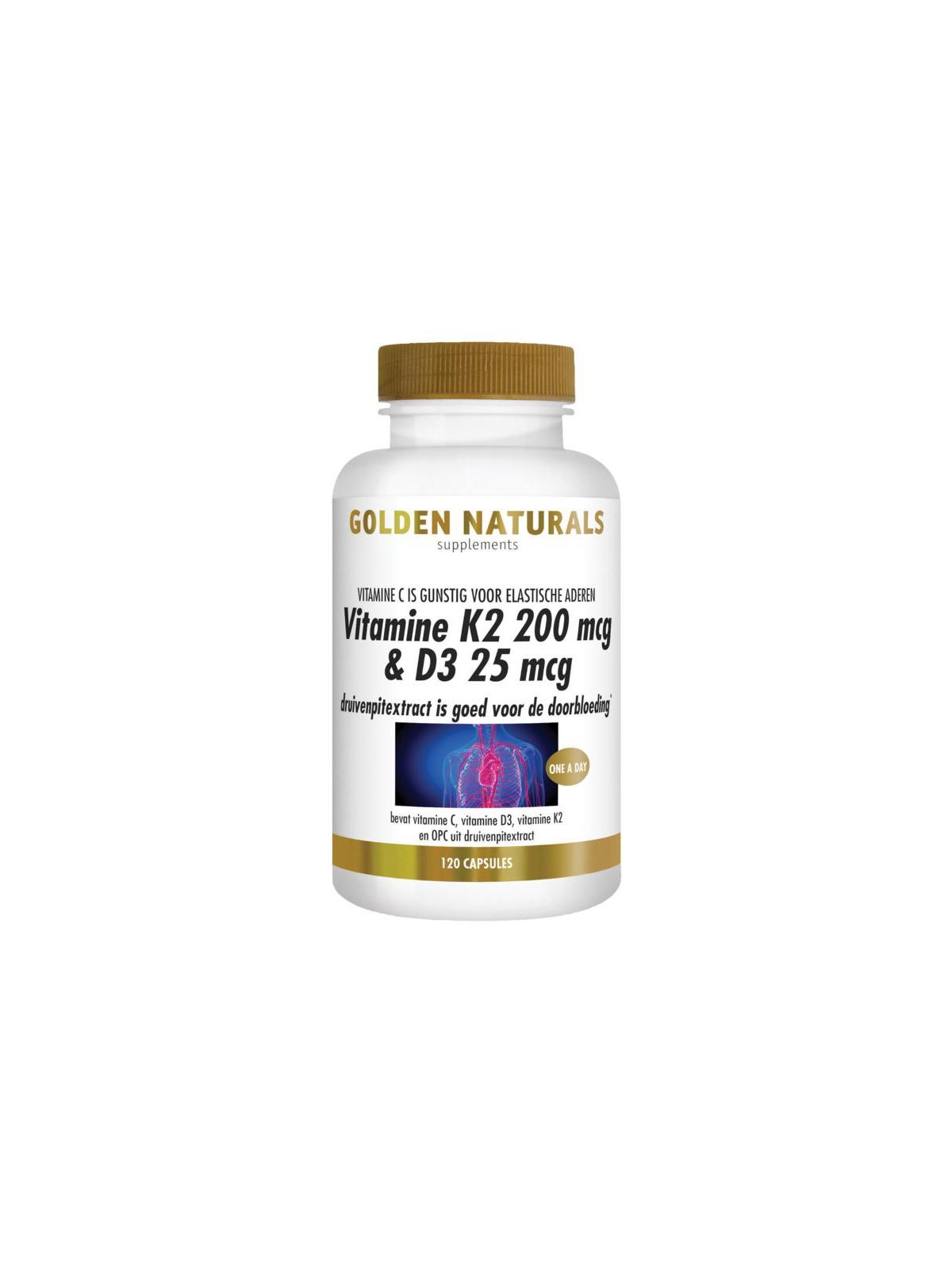 Vitamine K2 MK-7 200 mcg & D3 25 mcg