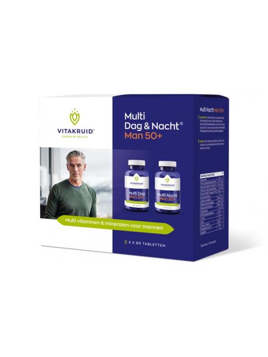 Multi dag & nacht man 50+ 2 x 90 tabletten