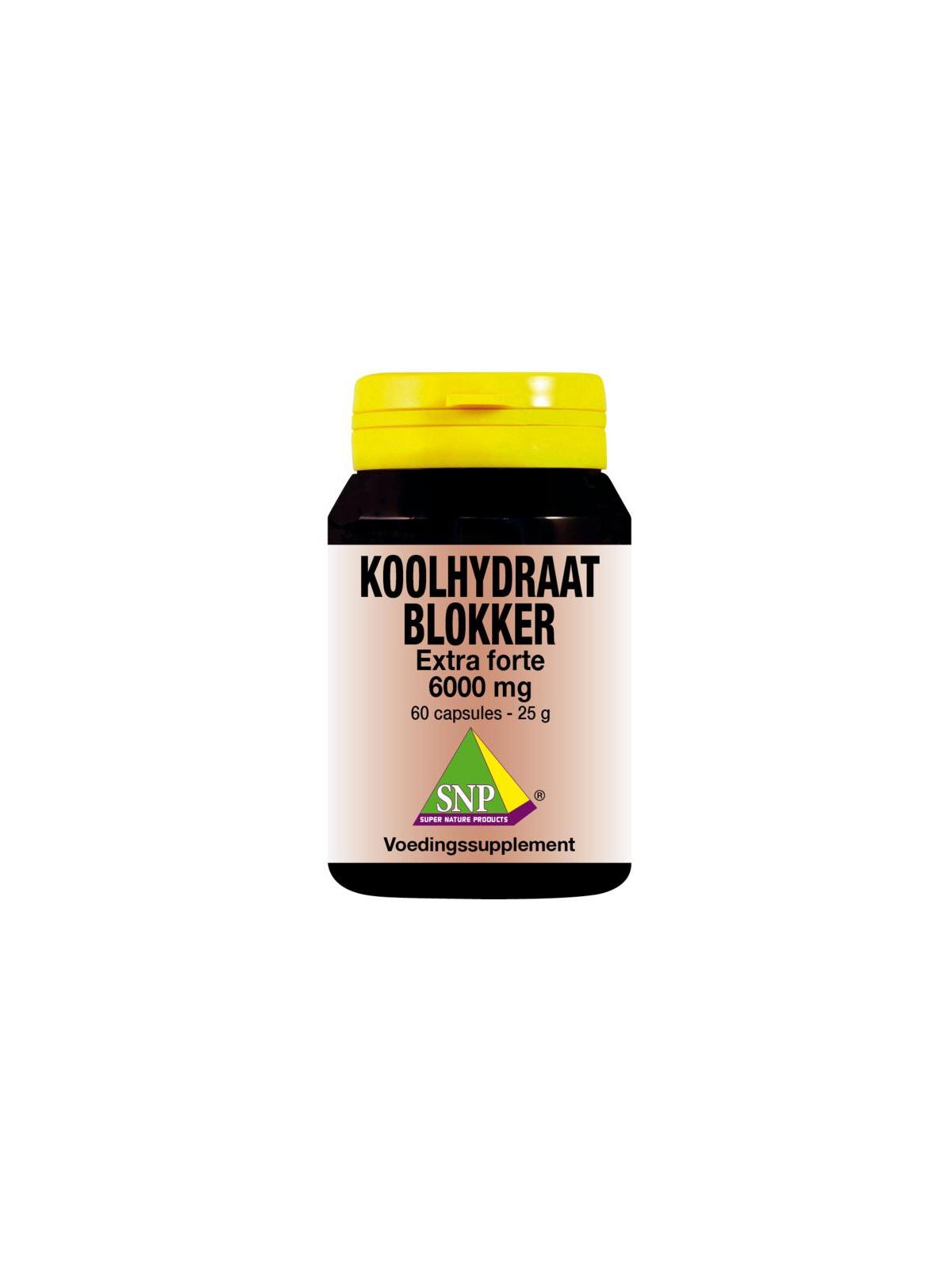 Koolhydraat blokker extra forte 6000mg