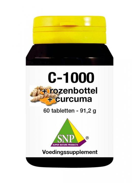 Vitamine C + rozenbottel + curcuma 1000mg