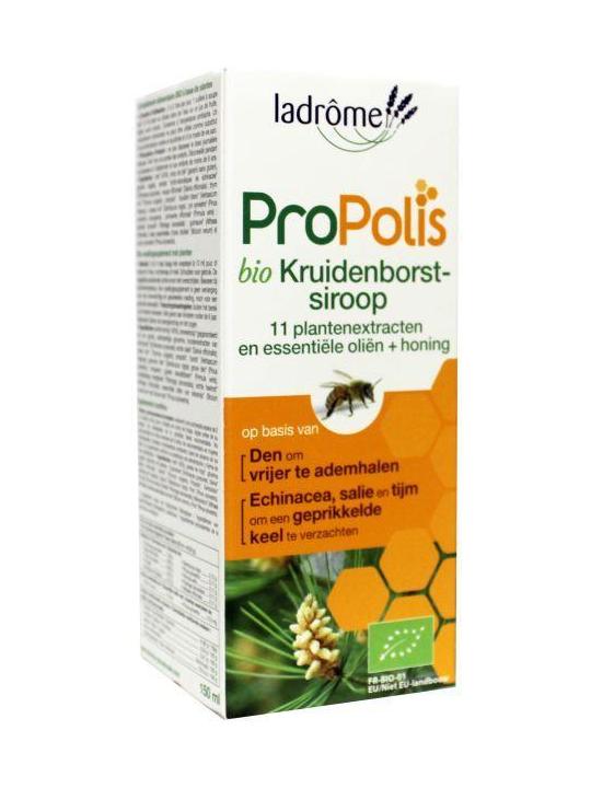 Propolis kruidenborstsiroop suikervrij bio