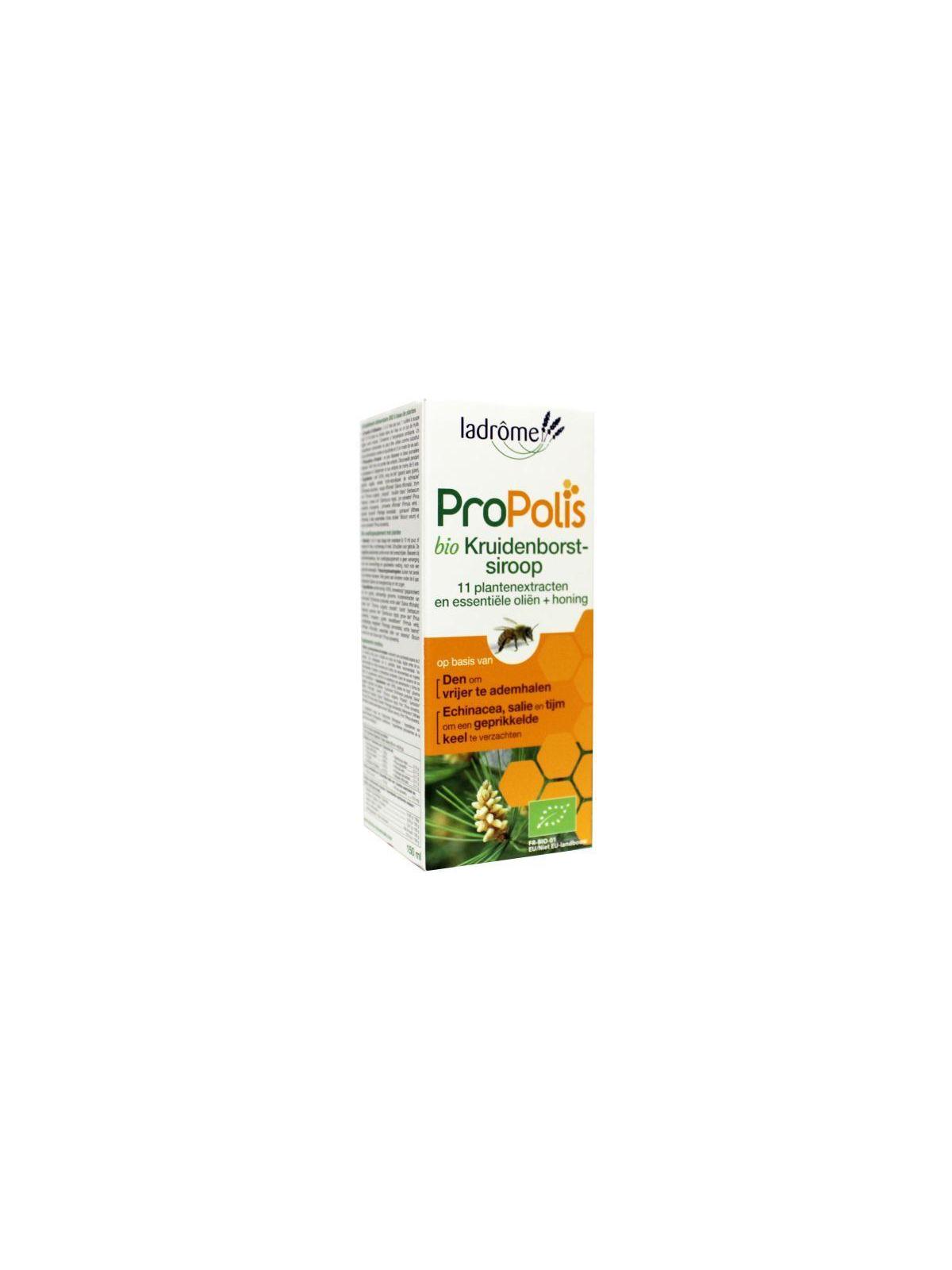 Propolis kruidenborstsiroop suikervrij bio