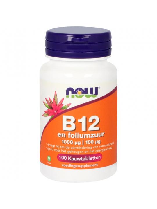 Vitamine B12 1000 mcg en Foliumzuur 100 mcg