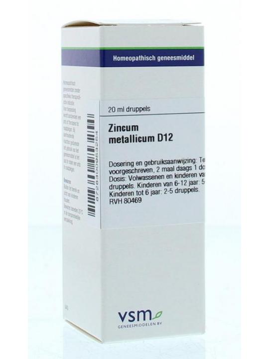 Zincum metallicum D12