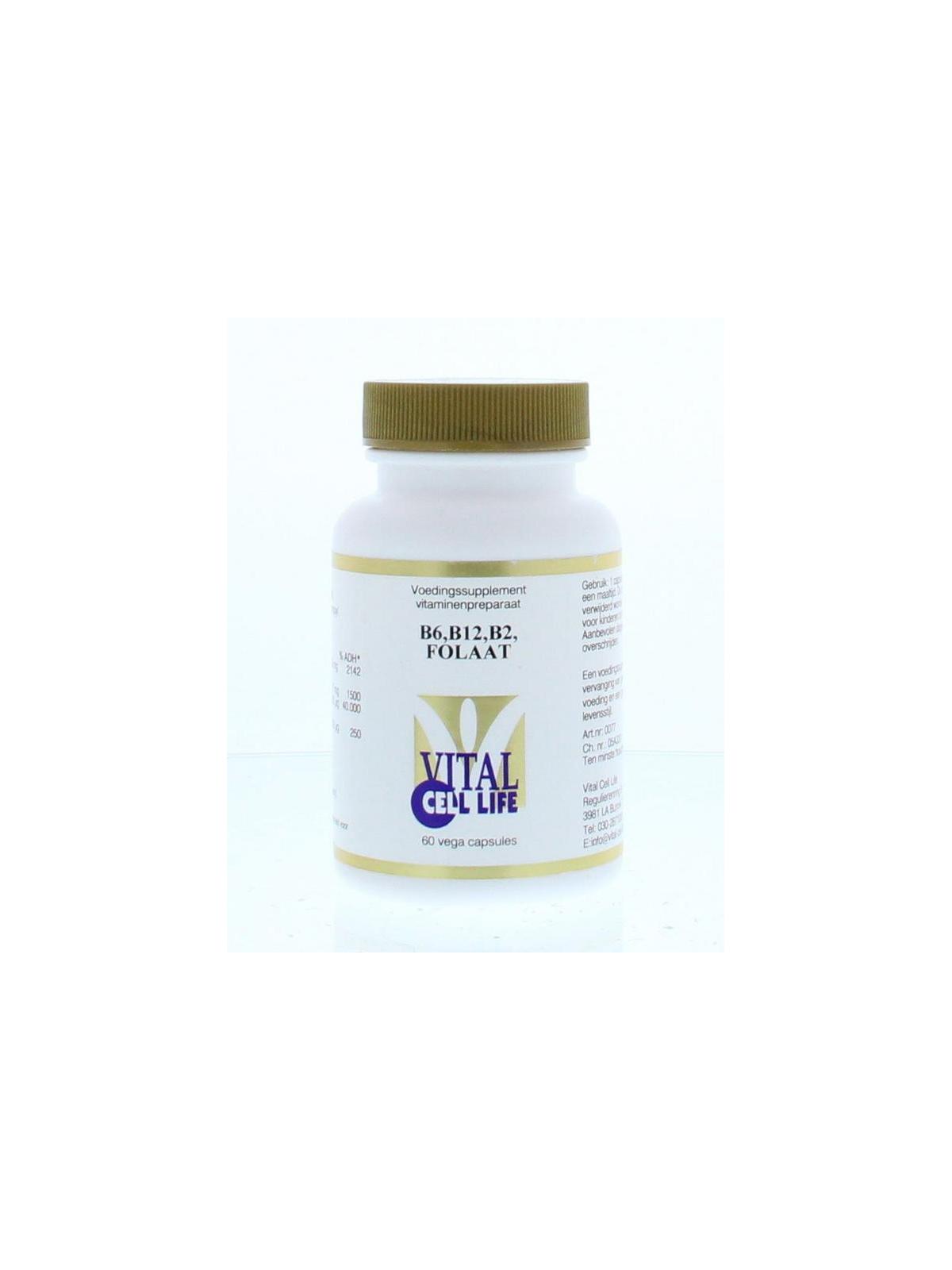 Vitamine B6/B12/B2 folaat